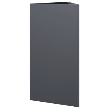 vidaXL Ζαρντινιέρα Κήπου Ανθρακί Τρίγωνο 40x34,5x70 εκ. Ατσάλι
