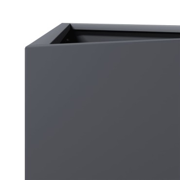 vidaXL Ζαρντινιέρα Κήπου Ανθρακί Τρίγωνο 50x43x75 εκ. Ατσάλι