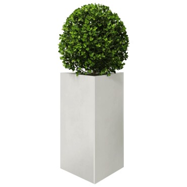 vidaXL Ζαρντινιέρες Κήπου 2 τεμ. Τρίγωνο 50x43x75 εκ Ανοξείδωτο Ατσάλι