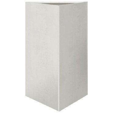vidaXL Ζαρντινιέρες Κήπου 2 τεμ. Τρίγωνο 50x43x75 εκ Ανοξείδωτο Ατσάλι