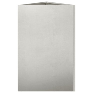 vidaXL Ζαρντινιέρες Κήπου 2 τεμ. Τρίγωνο 50x43x75 εκ Ανοξείδωτο Ατσάλι