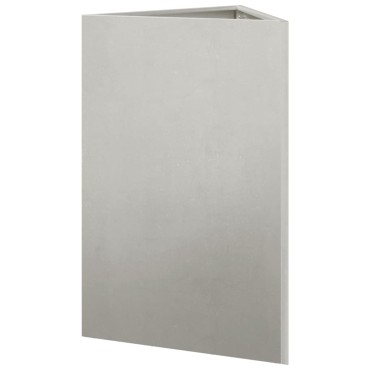 vidaXL Ζαρντινιέρες Κήπου 2 τεμ. Τρίγωνο 50x43x75 εκ Ανοξείδωτο Ατσάλι