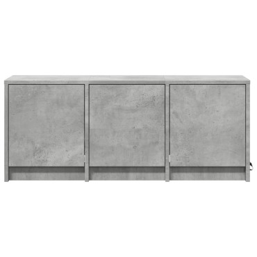 vidaXL Έπιπλο Τηλεόρασης με LED Γκρι Σκυρ. 97x34x40cm Επεξ. Ξύλο