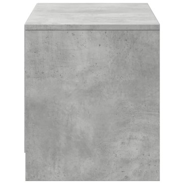 vidaXL Έπιπλο Τηλεόρασης με LED Γκρι Σκυρ. 97x34x40cm Επεξ. Ξύλο