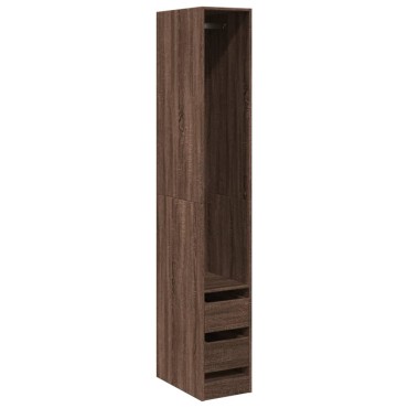 vidaXL Ντουλάπα Καφέ Δρυς 30x50x200cm από Επεξεργασμένο Ξύλο 1 τεμ.