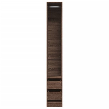 vidaXL Ντουλάπα Καφέ Δρυς 30x50x200cm από Επεξεργασμένο Ξύλο 1 τεμ.