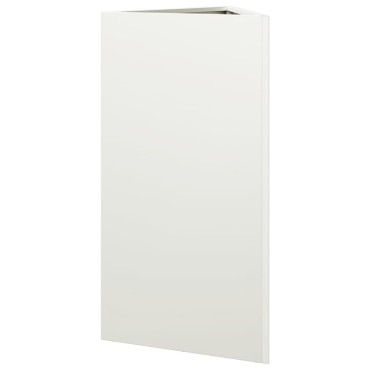 vidaXL Ζαρντινιέρες Κήπου 2 τεμ. Λευκό Τρίγωνο 40x34,5x70εκ από Ατσάλι