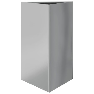 vidaXL Ζαρντινιέρα Κήπου Τρίγωνο 50x43x75 εκ Γαλβ. Ατσάλι