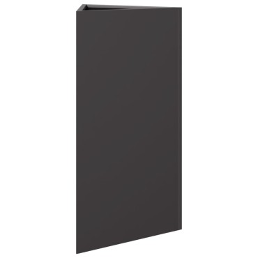 vidaXL Ζαρντινιέρα Κήπου Μαύρο Τρίγωνο 40x34,5x70εκ από Ατσάλι