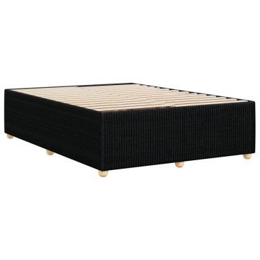 vidaXL Σκελετός Κρεβατιού Χωρίς Στρώμα Μαύρο 160x200 εκ.Υφασμάτινο