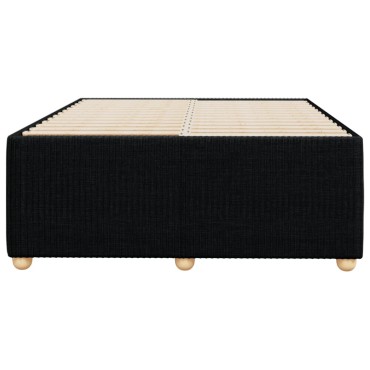 vidaXL Σκελετός Κρεβατιού Χωρίς Στρώμα Μαύρο 120x200 εκ. Υφασμάτινο