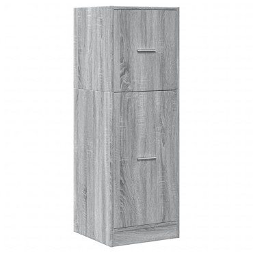vidaXL Συρταριέρα Γενικής Χρήσης Γκρι Sonoma 40x41x118cm Επεξ. Ξύλο 1 τεμ.