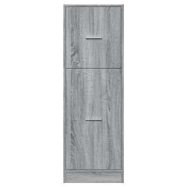 vidaXL Συρταριέρα Γενικής Χρήσης Γκρι Sonoma 40x41x118cm Επεξ. Ξύλο 1 τεμ.