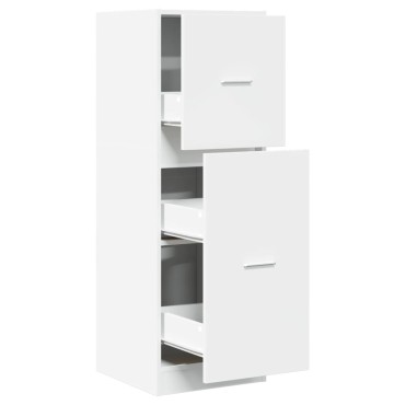 vidaXL Συρταριέρα Γενικής Χρήσης Λευκή 40x41x118cm Επεξ. Ξύλο 1 τεμ.