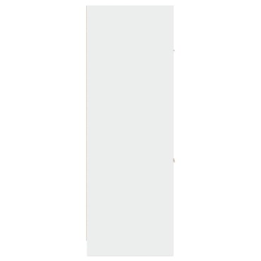 vidaXL Συρταριέρα Γενικής Χρήσης Λευκή 40x41x118cm Επεξ. Ξύλο 1 τεμ.