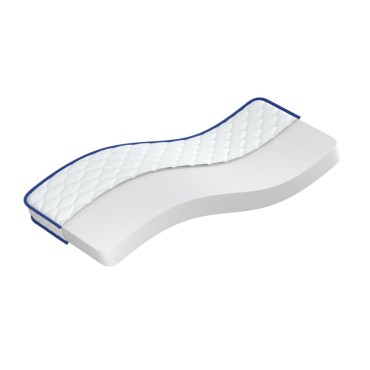 vidaXL Στρώμα με Αφρό Μνήμης Λευκό 80x160x17cm 1 τεμ. - Μονό