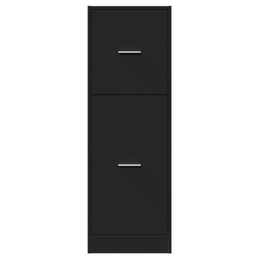 vidaXL Συρταριέρα Γενικής Χρήσης Μαύρο 40x41x118cm Επεξ. Ξύλο 1 τεμ.