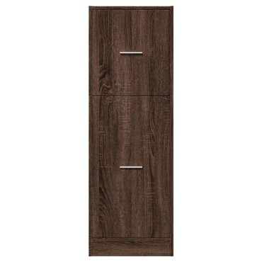vidaXL Συρταριέρα Γενικής Χρήσης Καφέ Δρυς 40x41x118cm Επεξ. Ξύλο 1 τεμ.