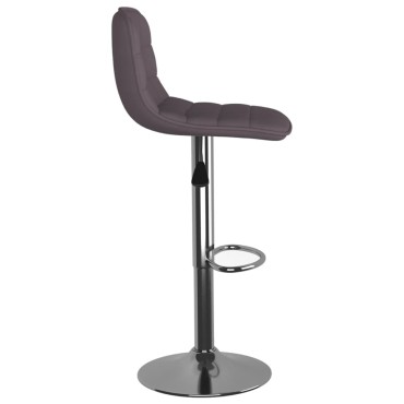 vidaXL Σκαμπό Μπαρ 2 τεμ. Χρώμα Taupe Υφασμάτινα 42,5x45x(84-105)cm