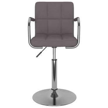 vidaXL Σκαμπό Μπαρ Taupe Υφασμάτινο 48x47x(71-85,5)cm 1 τεμ.