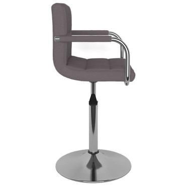 vidaXL Σκαμπό Μπαρ Taupe Υφασμάτινο 48x47x(71-85,5)cm 1 τεμ.