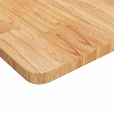 vidaXL Πάγκος Εργασίας Ορθογώνιος 100x60x(71,5-98) εκ Μασίφ Ξύλο Δρυός