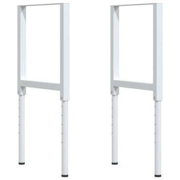 vidaXL Πάγκος Εργασίας Ορθογώνιος 100x60x(73-99,5) εκ Μασίφ Ξύλο Οξιάς