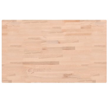 vidaXL Πάγκος Εργασίας Ορθογώνιος 100x60x(73-99,5) εκ Μασίφ Ξύλο Οξιάς