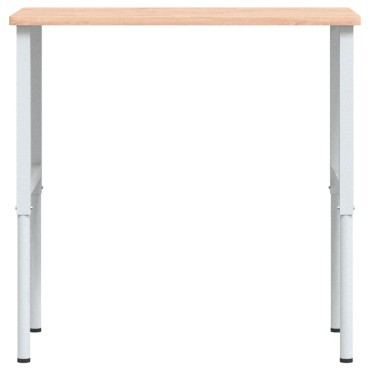 vidaXL Πάγκος Εργασίας Ορθογώνιος 100x60x(71,5-98) εκ Μασίφ Ξύλο Οξιάς