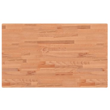 vidaXL Πάγκος Εργασίας Ορθογώνιος 100x60x(71,5-98) εκ Μασίφ Ξύλο Οξιάς