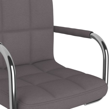vidaXL Καρέκλα Τραπεζαρίας Χρώμα Taupe Υφασμάτινη 48x47x(71-85,5)cm 1 τεμ.