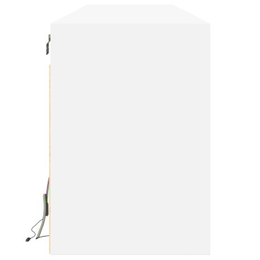 vidaXL Έπιπλο Τοίχου Τηλεόρασης με LED Λευκό 180x31x45cm
