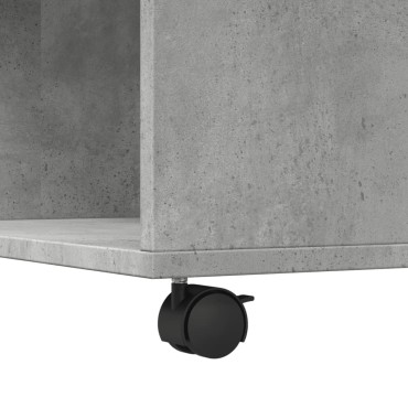 vidaXL Τραπεζάκι Σαλονιού Γκρι Σκυρ. 80x80x40cm Επεξεργασμένο Ξύλο 1 τεμ.