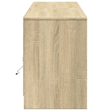 vidaXL Έπιπλο Τηλεόρασης με LED Sonoma Δρυς 180x34x50cm Επεξ. Ξύλο