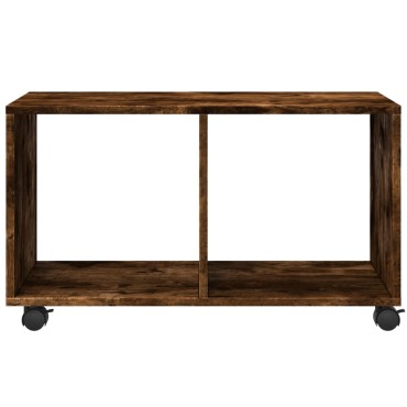 vidaXL Ντουλάπι Με Ροδάκια Καπνιστή Δρυς 72x33x42,5cm Επεξ. Ξύλο 1 τεμ.