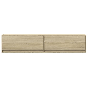 vidaXL Έπιπλο Τοίχου Τηλεόρασης με LED Sonoma Δρυς 180x31x38cm