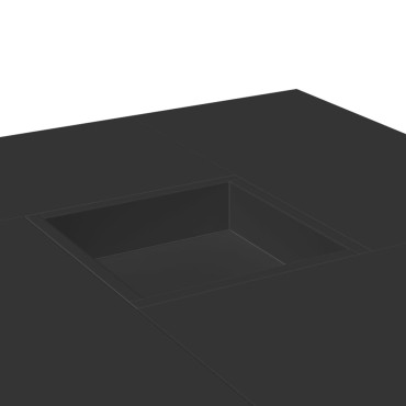 vidaXL Τραπεζάκι Σαλονιού Μαύρο 80x80x40cm από Επεξεργασμένο Ξύλο 1 τεμ.