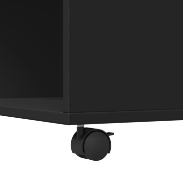 vidaXL Τραπεζάκι Σαλονιού Μαύρο 80x80x40cm από Επεξεργασμένο Ξύλο 1 τεμ.