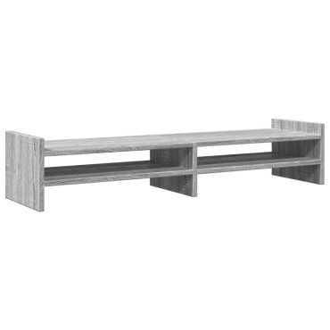 vidaXL Βάση Οθόνης Γκρι Sonoma 100x27x20 εκ. από Επεξεργασμένο Ξύλο