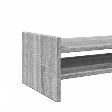 vidaXL Βάση Οθόνης Γκρι Sonoma 100x27x20 εκ. από Επεξεργασμένο Ξύλο