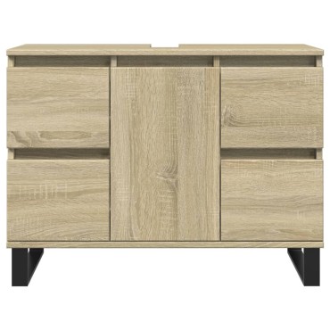 vidaXL Ντουλάπι Μπάνιου Sonoma Δρυς 80x33x60cm από Επεξεργ. Ξύλο 1 τεμ.