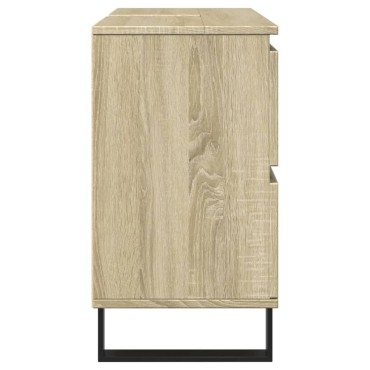 vidaXL Ντουλάπι Μπάνιου Sonoma Δρυς 80x33x60cm από Επεξεργ. Ξύλο 1 τεμ.