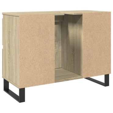 vidaXL Ντουλάπι Μπάνιου Sonoma Δρυς 80x33x60cm από Επεξεργ. Ξύλο 1 τεμ.