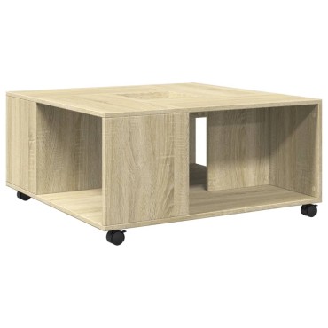 vidaXL Τραπεζάκι Σαλονιού Sonoma Δρυς 80x80x40cm Επεξεργασμένο Ξύλο 1 τεμ.