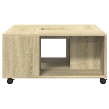 vidaXL Τραπεζάκι Σαλονιού Sonoma Δρυς 80x80x40cm Επεξεργασμένο Ξύλο 1 τεμ.