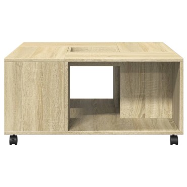 vidaXL Τραπεζάκι Σαλονιού Sonoma Δρυς 80x80x40cm Επεξεργασμένο Ξύλο 1 τεμ.