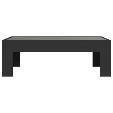 vidaXL Τραπεζάκι Σαλονιού Infinity LED Μαύρο 90x50x30cm 1 τεμ.