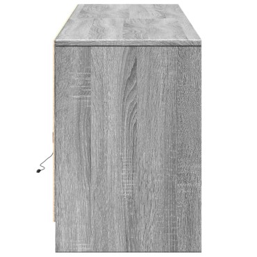 vidaXL Έπιπλο Τηλεόρασης με LED Γκρι Sonoma 180x34x50cm Επεξ. Ξύλο