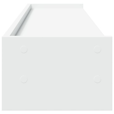 vidaXL Βάση Οθονών Λευκή 100x24x16 εκ. από Επεξ. Ξύλο