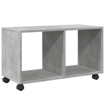 vidaXL Ντουλάπι Τροχήλατο Γκρι Σκυρ. 72x33x42,5cm από Επεξ. Ξύλο 1 τεμ.